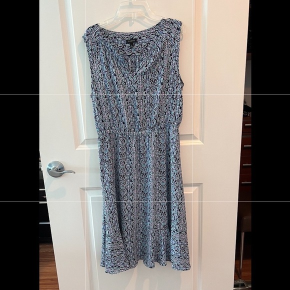 Talbots Blue Paisley Dress - Picture 2 of 15